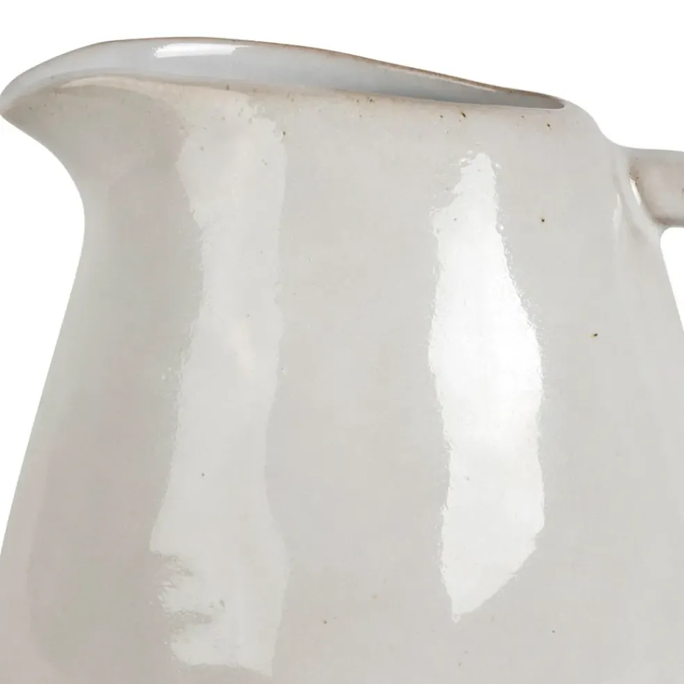 Pichet en grès blanc 1.9L - Jade