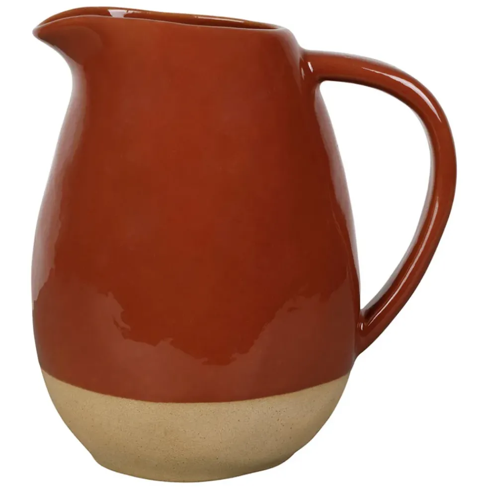 Pichet en grès tomette 1.9L - Jade