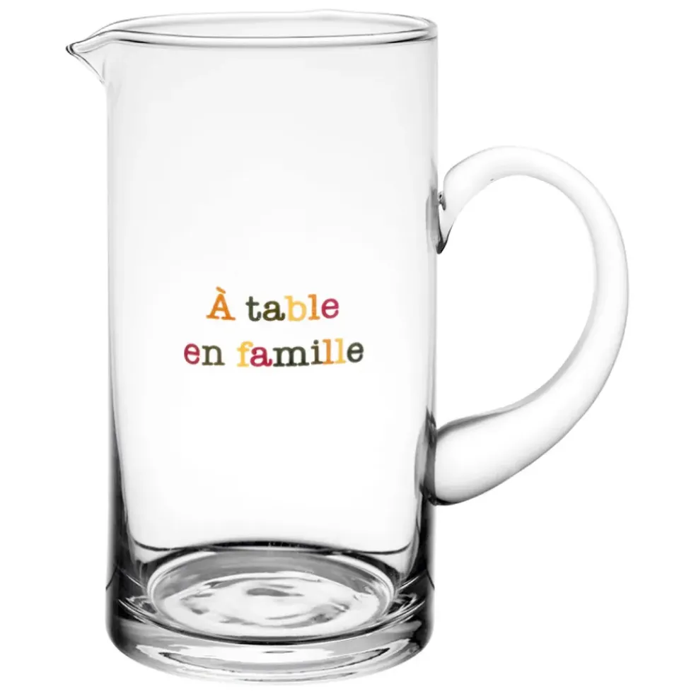 Pichet en verre 1l - Famille