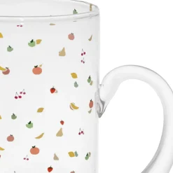 Pichet en verre multicolore 1l - Les Fruits