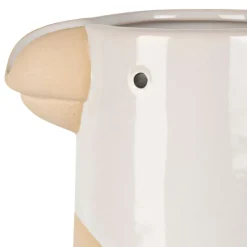 Pichet oiseau en grès blanc 1.1L - Calao