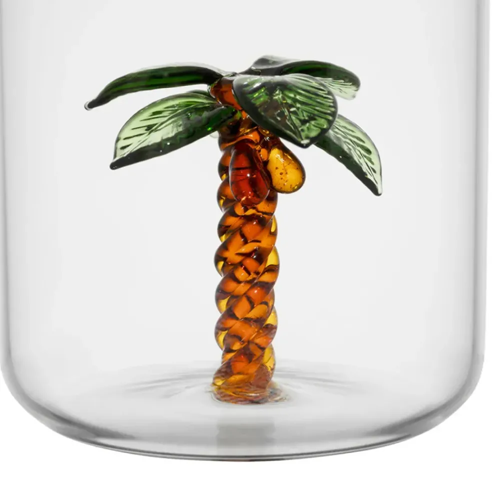 Pichet palmier en verre 1l - Colorea