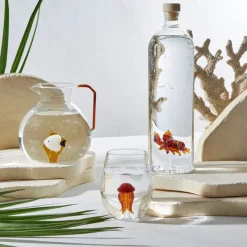 Pichet poisson en verre borosilicate ambre 1.7l - Océan