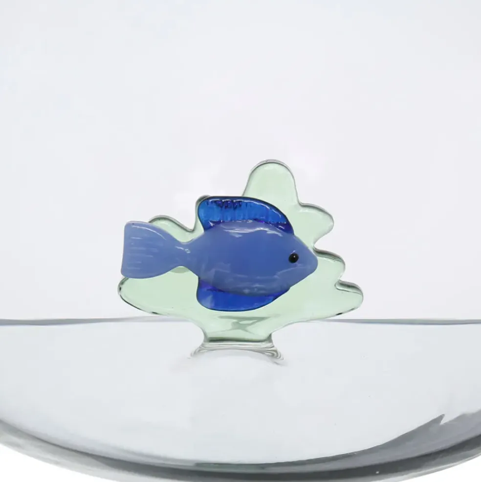 Pichet poisson en verre borosilicate bleu 1.7l - Océan