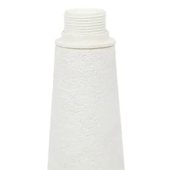 Pied de lampe cylindrique en fer h39cm blanc - fenyx