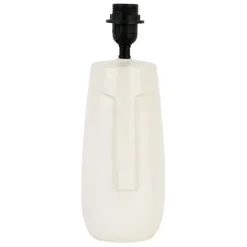 Pied de lampe en porcelaine h35cm visage blanc - face