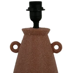 Pied de lampe en porcelaine h35cm terracotta - terre brulée