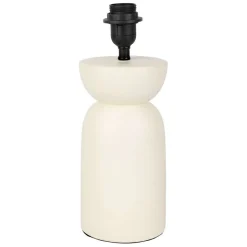Pied de lampe en porcelaine h34cm blanc - blue sand