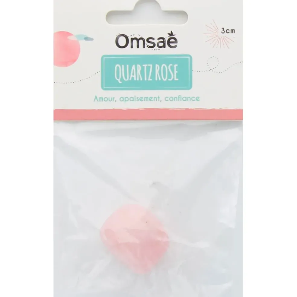 Pierre roulée quartz rose taille L