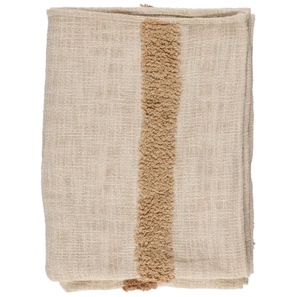 Plaid en coton ecru 170x130cm - Organic
