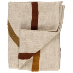 Plaid en coton ecru 170x130cm - Manarola
