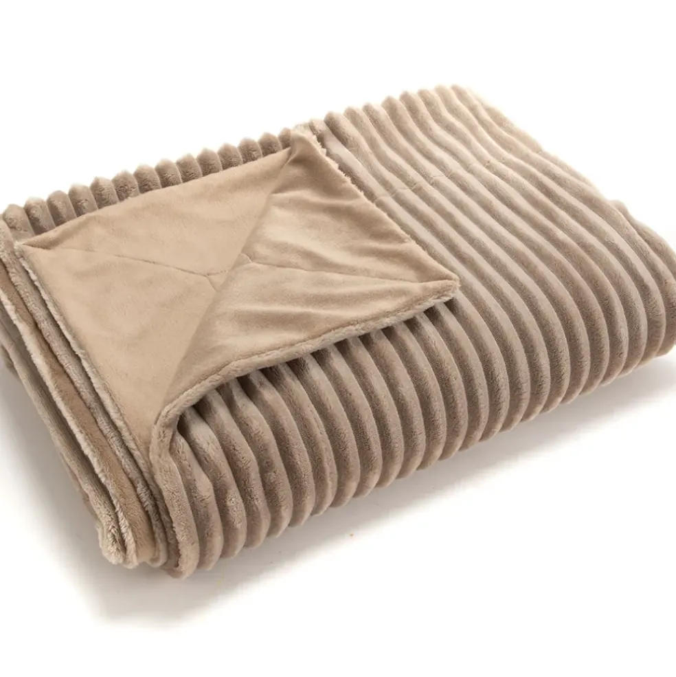 Plaid sultan taupe 130x170cm