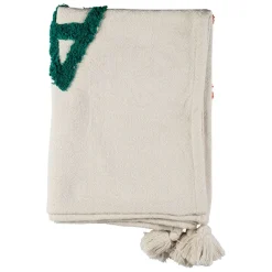 Plaid tufté amour en coton multicolore 170x130cm - Famille