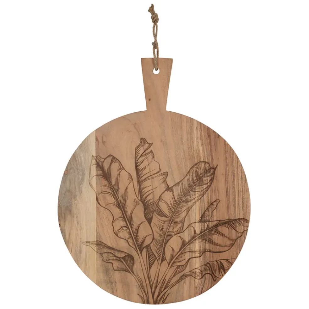 Planche à découper bananier en acacia naturel 50x40cm - Dalbert