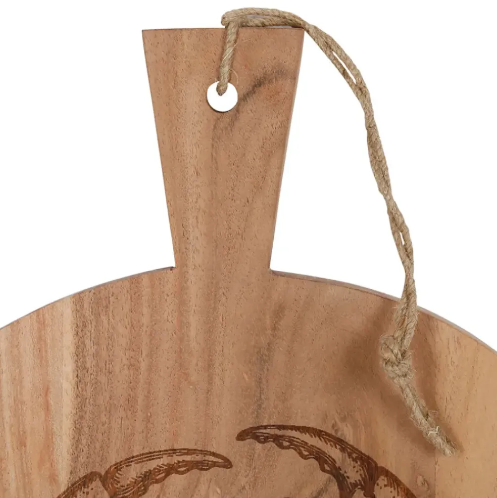 Planche a découper crabe en acacia naturel 40x50cm - Dalbert