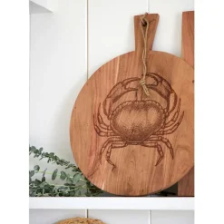 Planche a découper crabe en acacia naturel 40x50cm - Dalbert