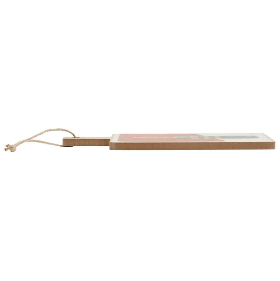 Planche a découper en bois multicolore 14x26cm - Copains D'Abord