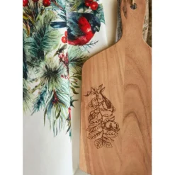 Planche a découper moineau en acacia naturel 20x40cm - Dalbert