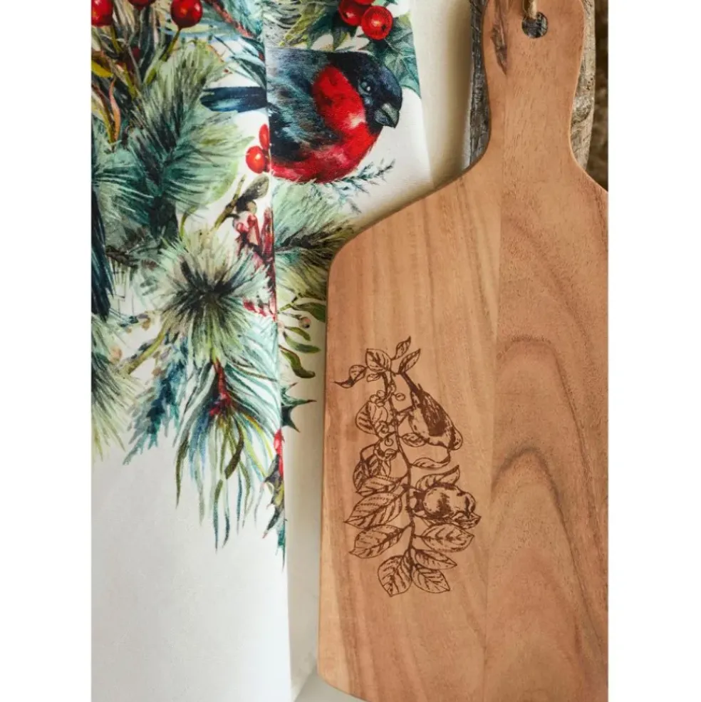Planche a découper moineau en acacia naturel 20x40cm - Dalbert