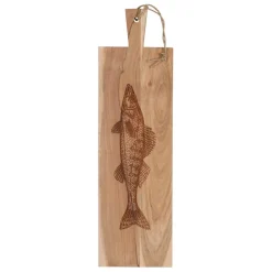 Planche a découper poisson en acacia naturel 20x70cm - Dalbert