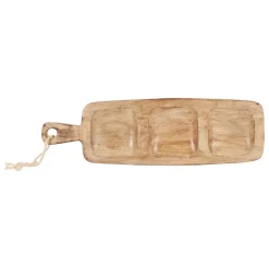Plat en manguier brun 45x13cm - Grand Office