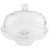 Plat sur pied en verre avec cloche d30cm - Alphe