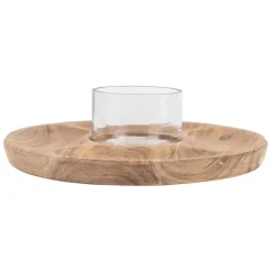 Plateau en acacia naturel avec coupel - Dalbert