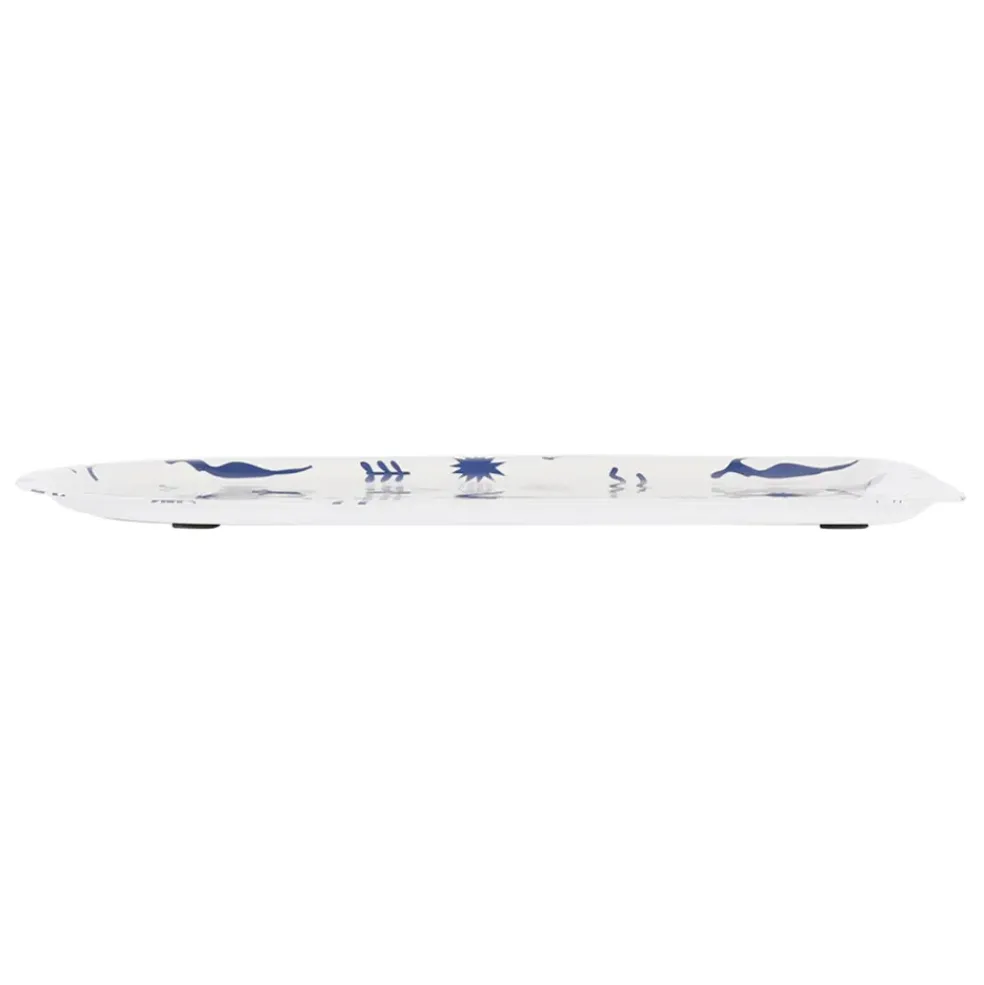 Plateau en fer indigo 17x30cm - Greeka