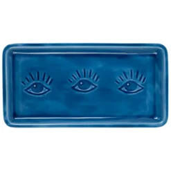Plateau en fer indigo 30x15cm - Allegra