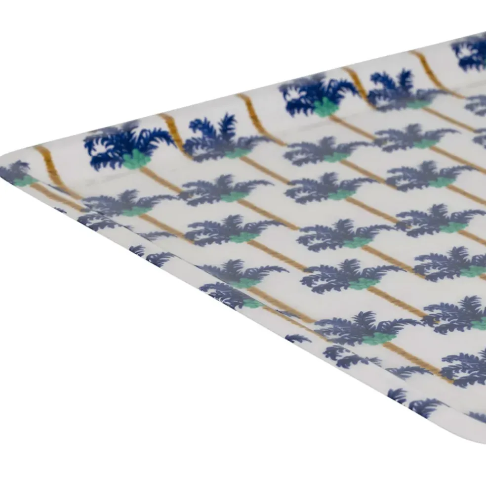 Plateau en fer indigo 40x30cm - Mocoa