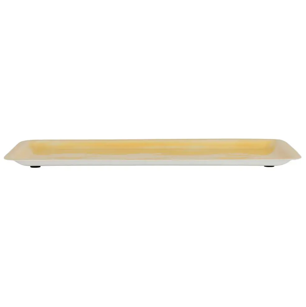 Plateau en fer jaune 30x15cm - Allegra