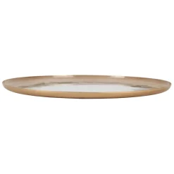 Plateau en fer rond eucalyptus d35cm