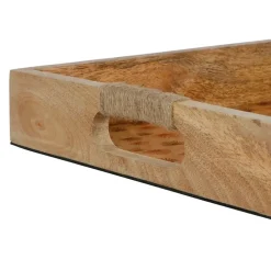 Plateaux x2 terracotta en bois de manguier - sweet leaves