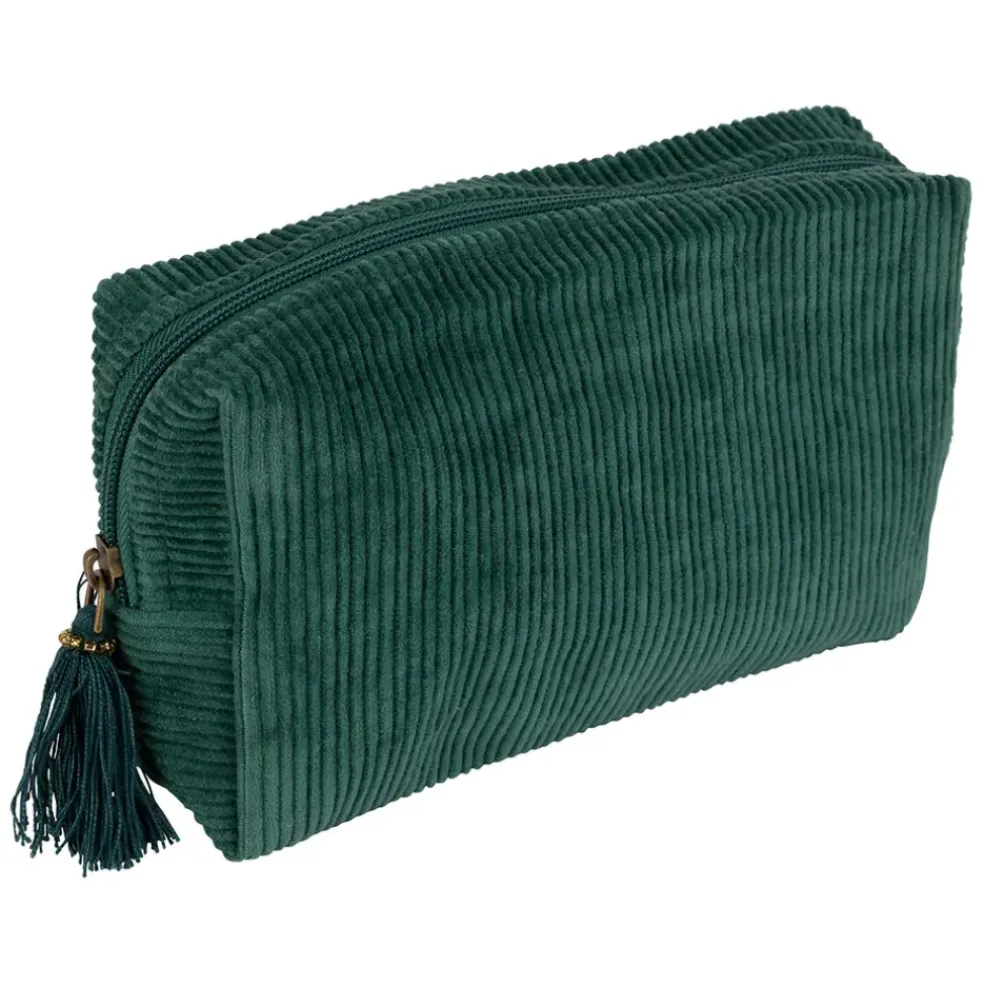 Pochette en coton et polyester emeraude - Manarola