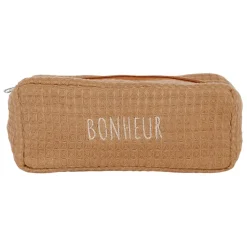 Pochette en coton taupe - Beezz
