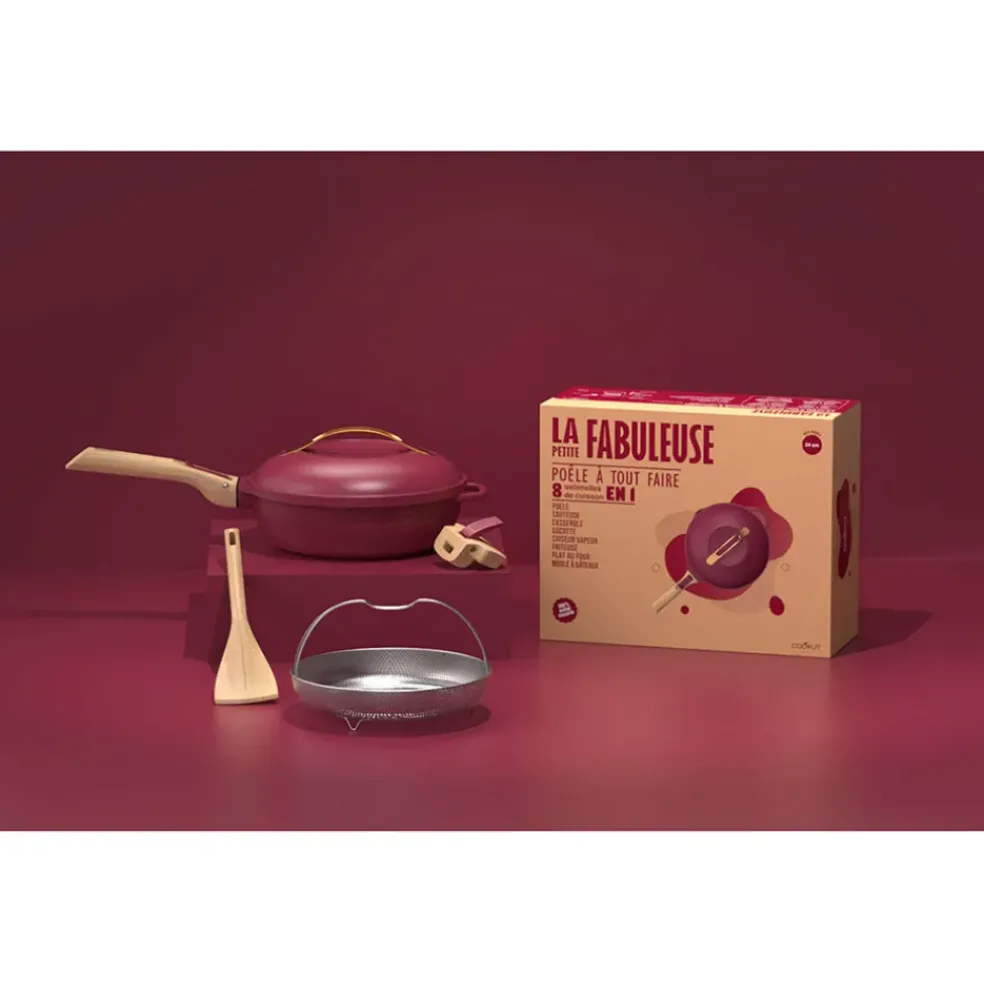 Poêle en aluminium rubis d24cm - La Fabuleuse