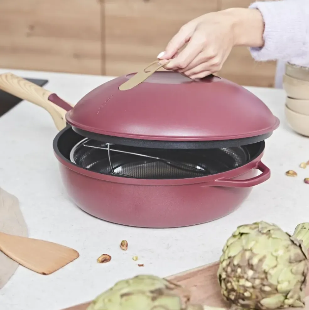 Poêle en aluminium rubis d28cm - La Fabuleuse