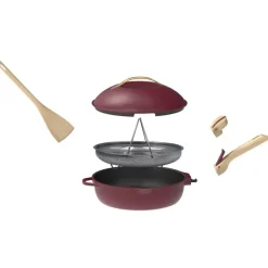 Poêle en aluminium rubis d28cm - La Fabuleuse
