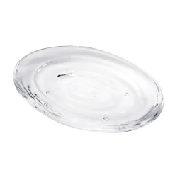 Porte savon droplet en acrylique transparent 14x10x2cm