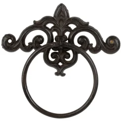 Porte serviettes mural en fonte brun - Module