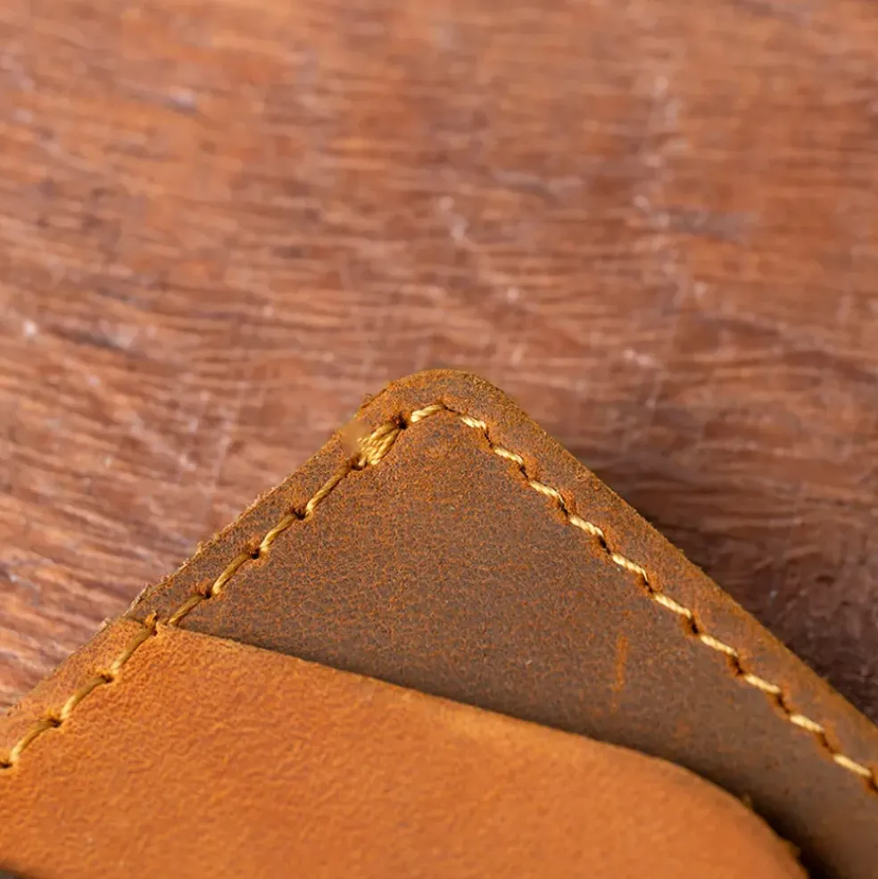 Portefeuille brooks en cuir cognac
