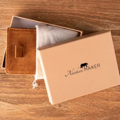 Portefeuille magic handy en cuir cognac