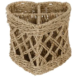 Range couverts coeur en jonc de mer naturel h16cm - Borneo