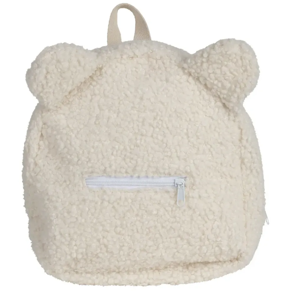 Sac à dos en tissu bouclette écru - Sweetdream