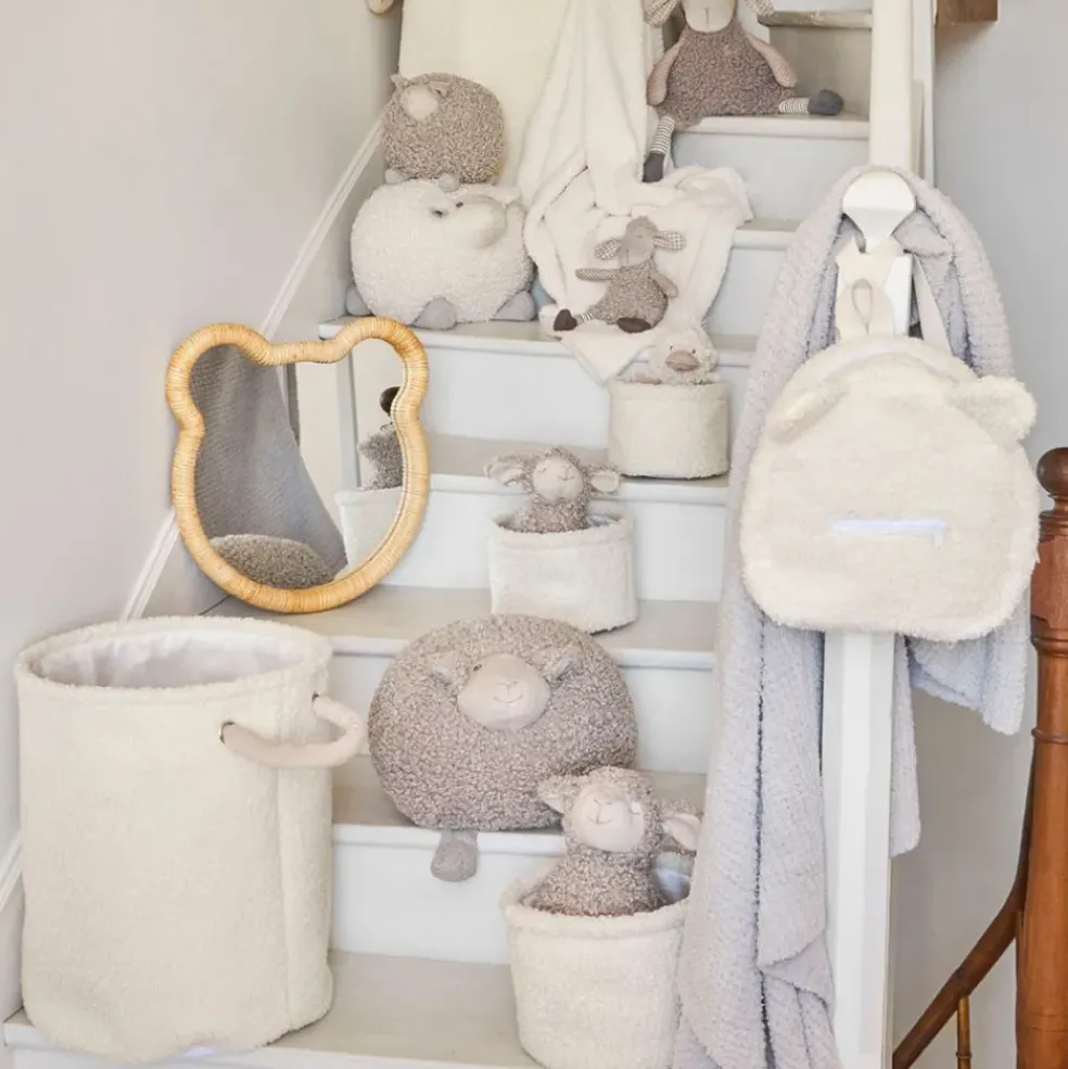 Sac à dos en tissu bouclette écru - Sweetdream