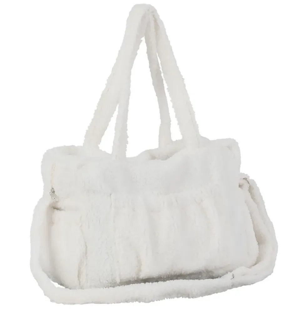 Sac à langer en sherpa blanc - Songes