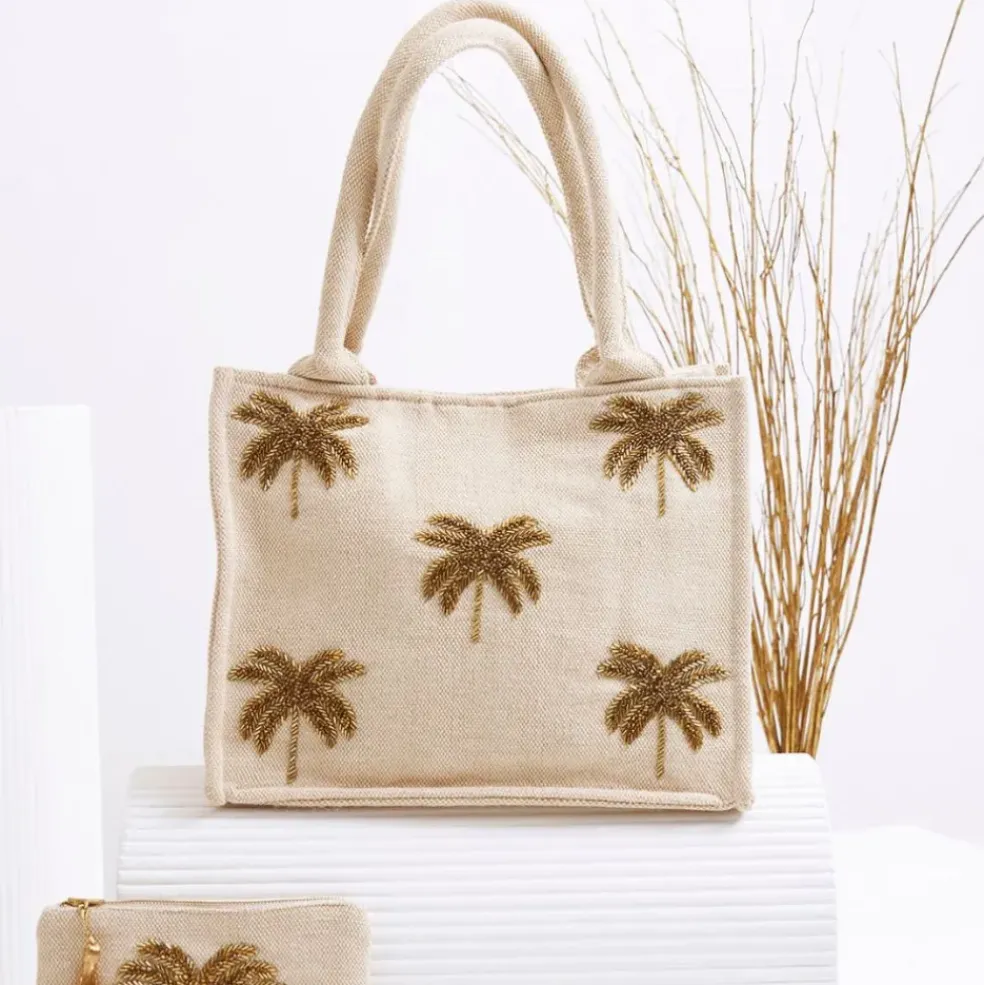 Sac aurore en coton et jute écru - Tropic Etoile