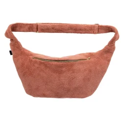 Sac banane en velours bois de rose - St Tropez