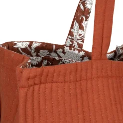 Sac en coton matelassé terracotta - Flaura