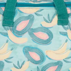 Sac isotherme en tissu vert et jaune - Patchuca
